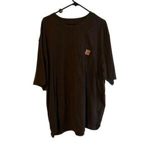 Carhartt Mens‎ T-shirt Workwear K87 Pocket Basic Heavyweight sz 2XL